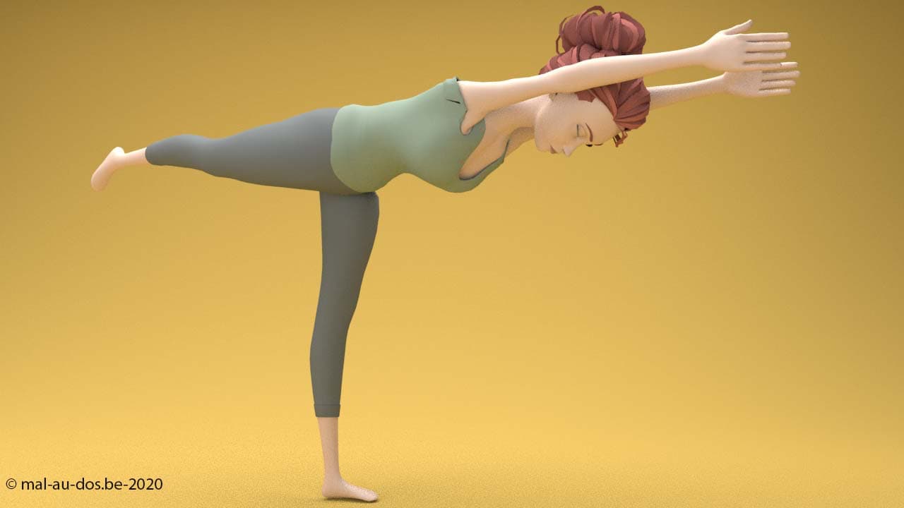 If you have an herniated disc or suffer from DDD, avoid one leg balancing Yoga poses
