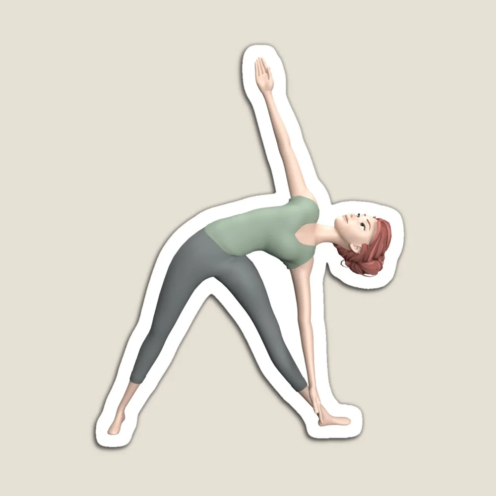 magnet yoga posture du triangle