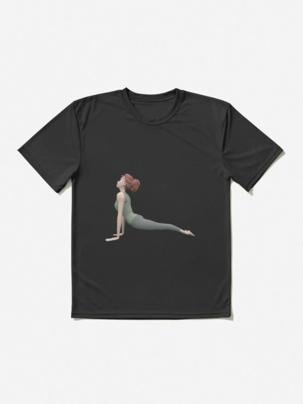 t-shirt yoga chien tete en haut photo produit