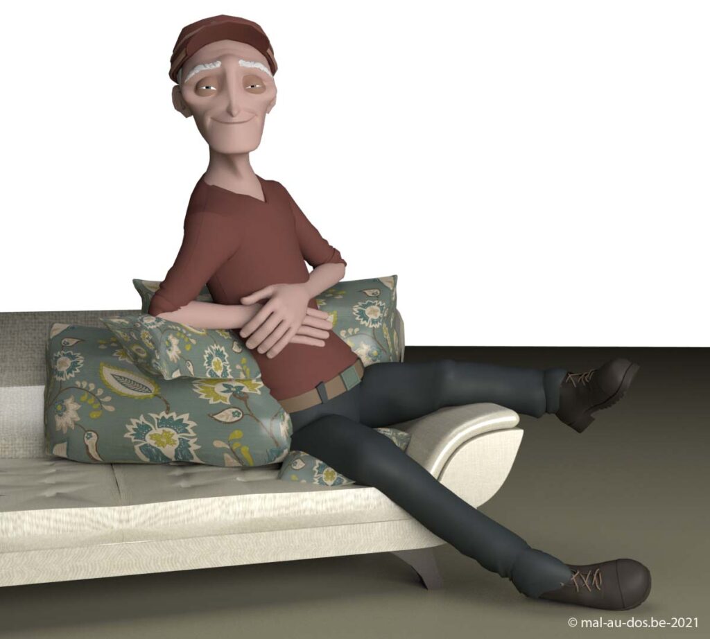 How to sit on the couch with sciatica and herniated disc?